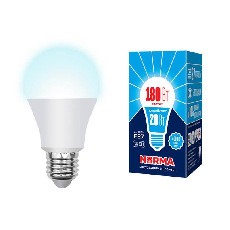 Лампа светодиодная E27 20W 4000K матовая LED-A65-20W/NW/E27/FR/NR UL-00004029