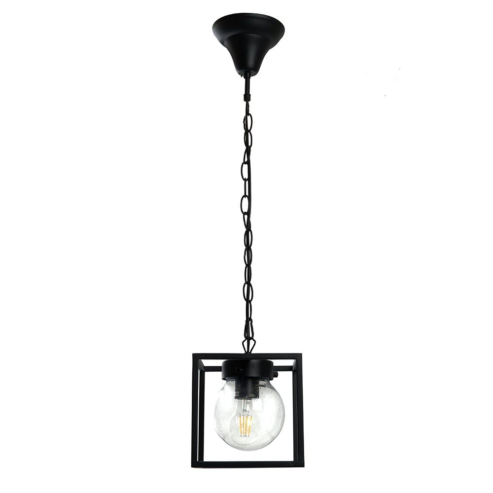 Светильник садово-парковый Feron PL705 на цепочке 60W E27 230V, черный, цвет чёрный