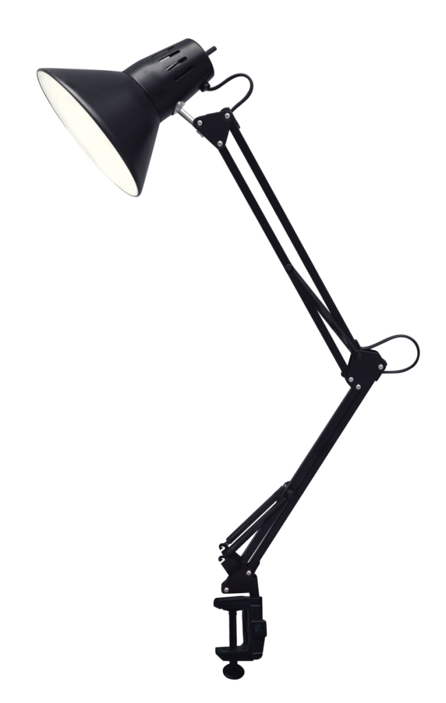 Настольный светильник GTL-043  черный большой струбцина струбцина mobicent для пантографа 5 шт