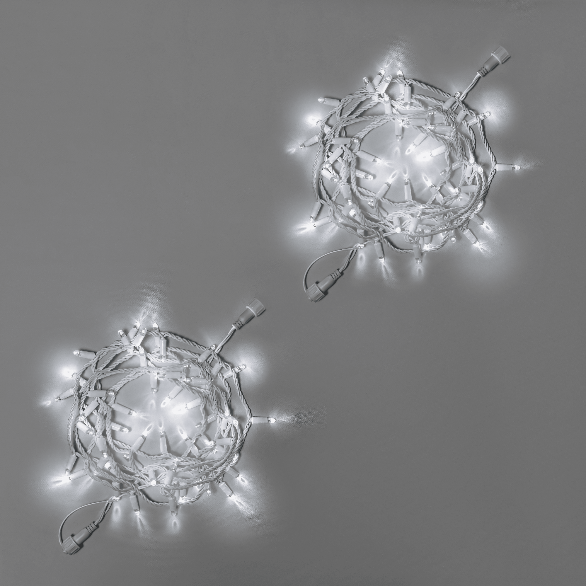 Светодиодная гирлянда INOXHUB Нить 10м 100 LED соединяемая с мерцанием 220В IP65 белый резиновый провод 23мм БЕЛАЯ 3045₽