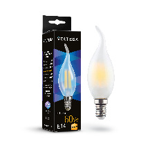 Светодиодная лампа Crystal Candle wind matt 6W 3000K E14 340°