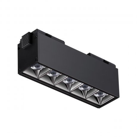 Трековый светильник для низковольного шинопровода Novotech KIT 358523 коннектор для соединения трековых шинопроводов gauss чёрный