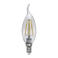 Лампа светодиодная филаментная Uniel E14 5W 3000K прозрачная LED-CW35-5W/WW/E14/CL/MB GLM10TR UL-00002368