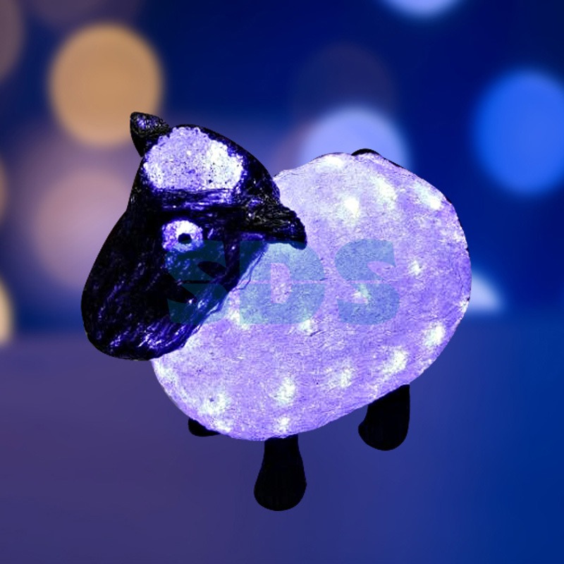 Купить Акриловая светодиодная фигура Овца 30см, 56 светодиодов, IP65, 24В, NEON-NIGHT, 513-401, SDS-Group