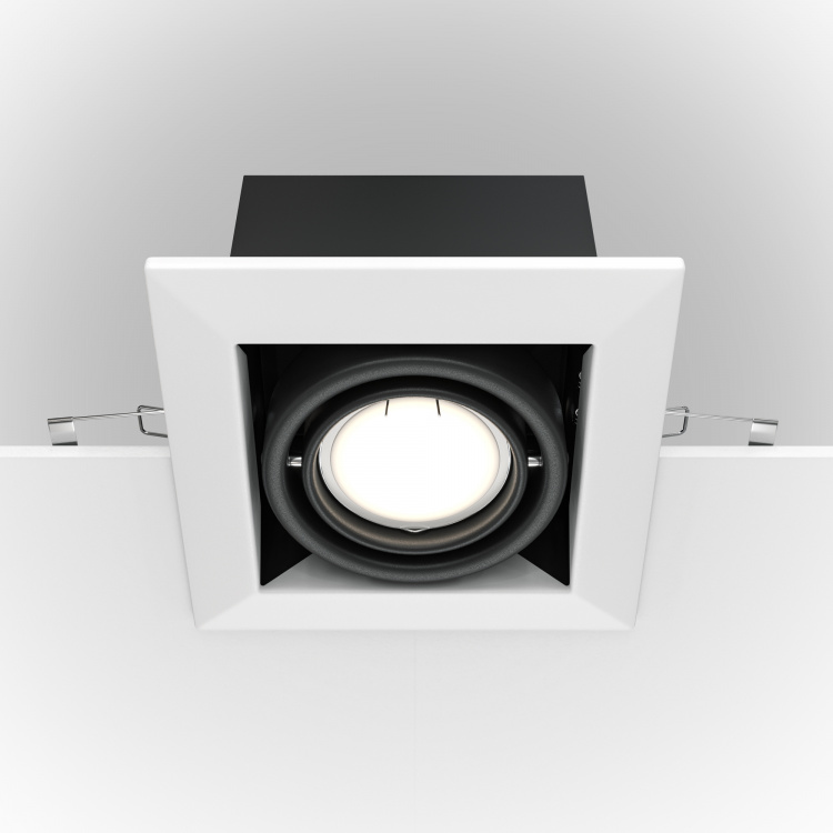 Встраиваемый светильник Metal Modern DL008-2-01-W водосгон you ll love с поворотным механизмом 37 см