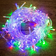 Гирлянда Твинкл Лайт 15 м, прозрачный ПВХ, 120 LED, цвет Мультиколор
