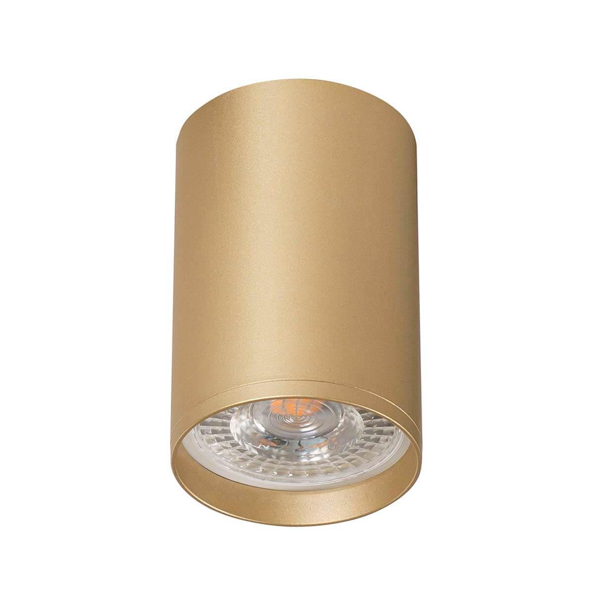 светильник светодиодный дпб 3203 18 вт ip54 накладной круг золотой Накладной светильник Denkirs TUBE DK2050-SG