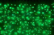 LED-XP-3725-3M-230V-С (зеленые светод/черн пр)