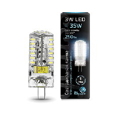 Лампа Gauss G4 AC150-265V 3W 240lm 4100K силикон LED 1/20/201