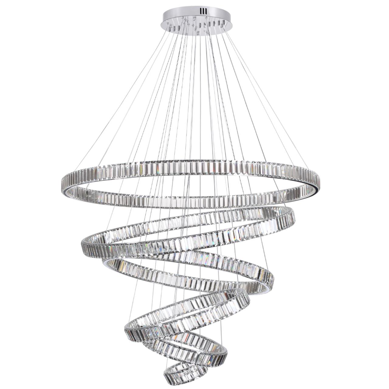 4930260L L-VISION ODL24 611 хромпрозрачный металлхрусталь Люстра LED 260W 4000K 30600Лм VEKIA 315032₽