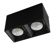 Точечный накладной светильник Denkirs DK3085-BK+CH