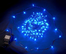 LED-LP-15СМ-100M-12V-B, Светодиод. клип-лайт синий, темный провод