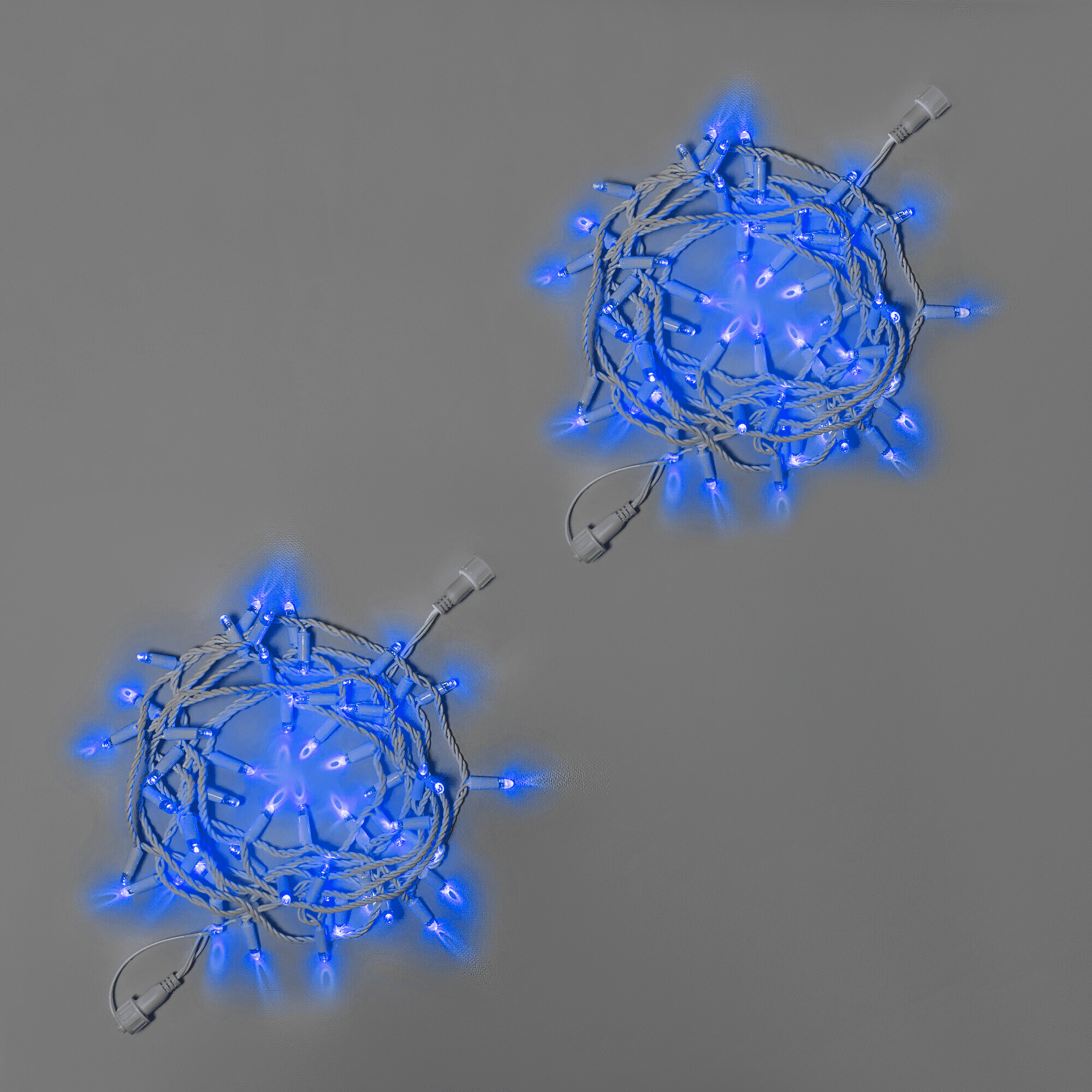 Светодиодная гирлянда INOXHUB Нить 10м 100 LED соединяемая 220В IP65 белый резиновый провод 33мм СИНЯЯ 3320₽