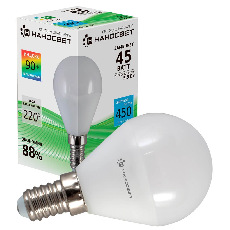Лампа светодиодная Наносвет E14 5,5W 4000K матовая LE-P45-5.5/E14/940 L130