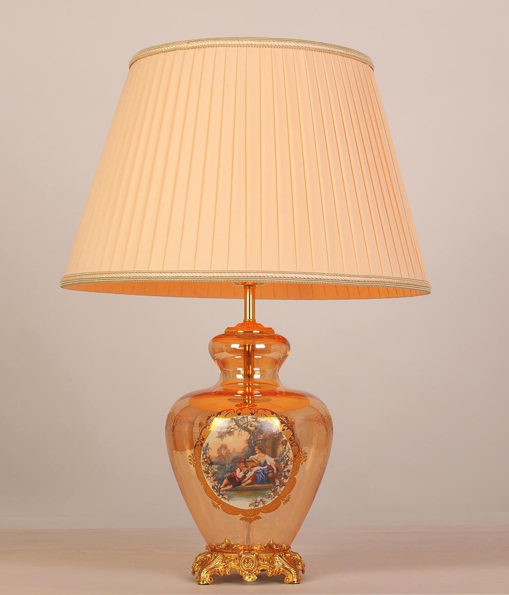 ткань 1 м п софт 280 см желтый Настольная лампа Abrasax Lilie TL.8102-1GO