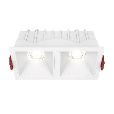 Встраиваемый светильник Alfa LED 4000K 2x10Вт 36° Dim Triac DL043-02-10W4K-D-SQ-W
