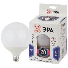 Лампа светодиодная ЭРА E27 20W 6000K матовая LED G120-20W-6000K-E27 Б0049082