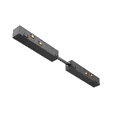 Коннектор питания прямой гибкий 5см Exility черный TRA034CPC-42B-5