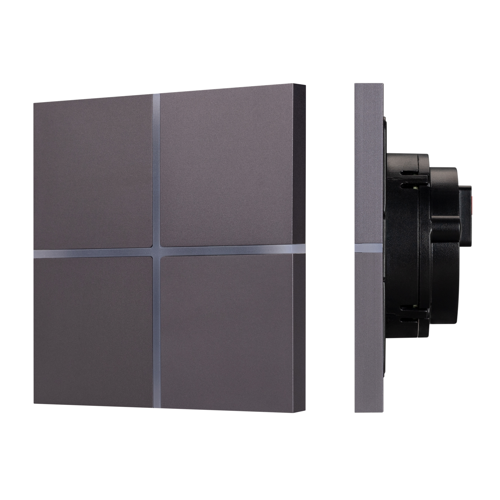 INTELLIGENT ARLIGHT Сенсорная панель KNX-304-13-IN Grey (BUS, Frameless) (IARL, IP20 Металл, 2 года) сенсорная кнопка novicam