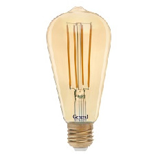 Светодиодная лампа GLDEN-ST64S-DEM-13-230-E27-2700 Золотая 1/5/20
