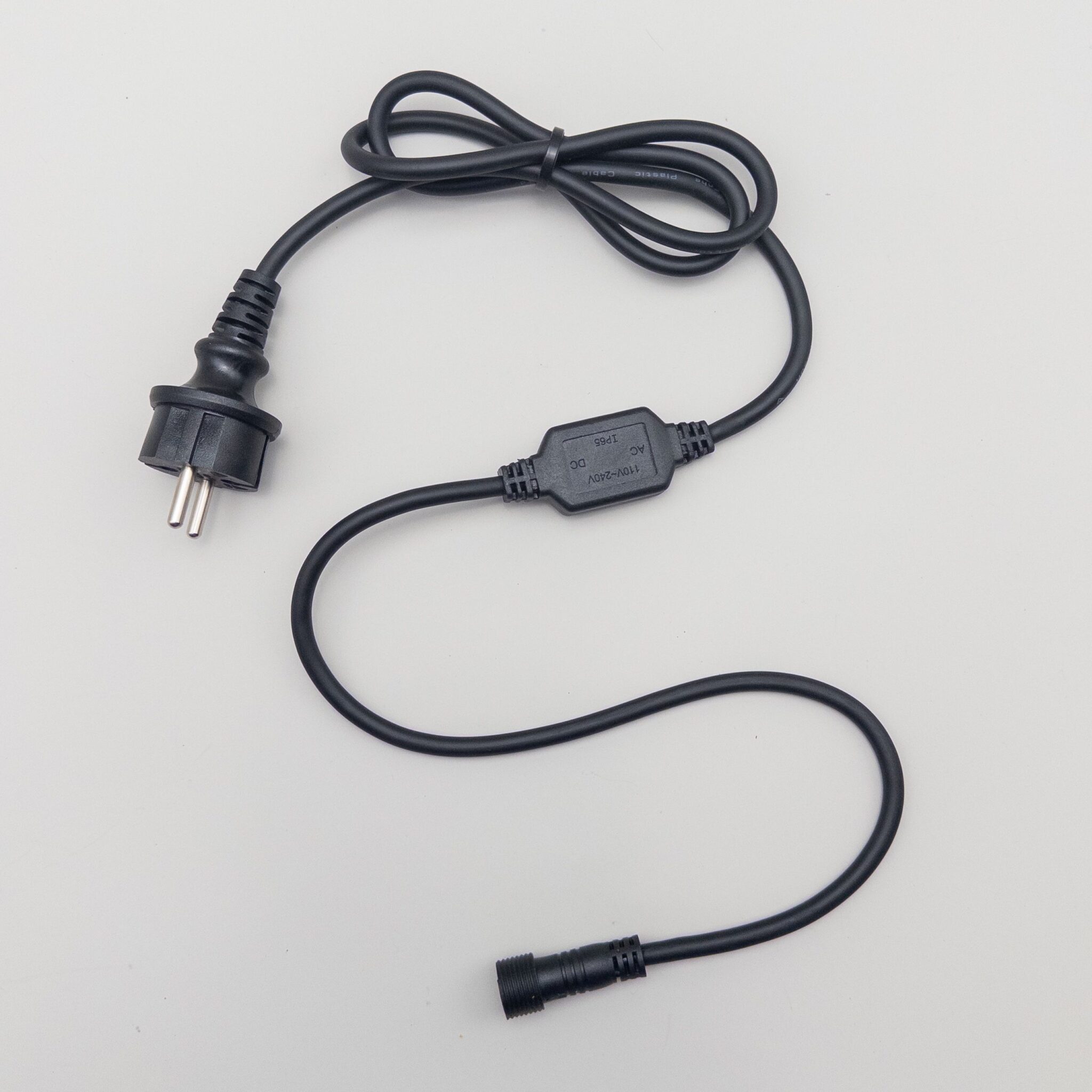 Кабель питания 15м с Выпрямителем для Каучуковых и ПВХ Нитей 220В Провод Черный Каучук IP65 590₽