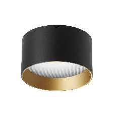 Светильник SP-BISCOTTO-R90-8W Warm3300-MIX (BK-GD, 80 deg, 230V) (Arlight, IP54 Металл, 5 лет)