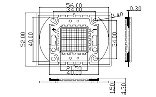 Мощный светодиод ARPL-50W-EPA-5060-PW (1750mA)