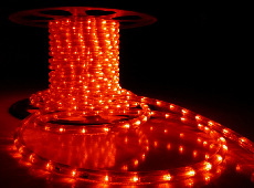 Дюралайт LED-XD-3W-100M-240V красный,13мм, (4м)