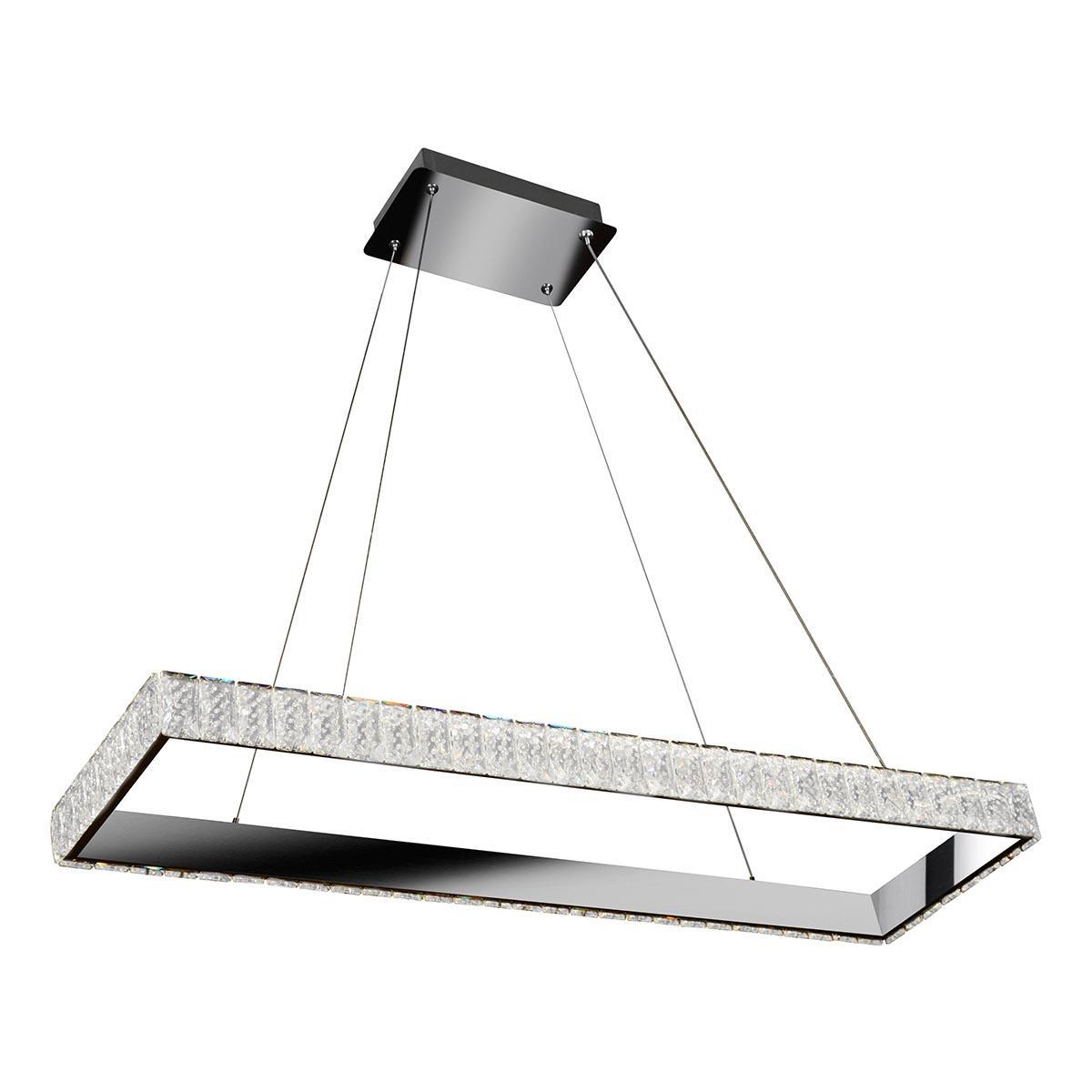 Подвесной светодиодный светильник iLedex Crystal ice MD7212-40B CR потолочный светодиодный светильник favourite insuper 2800 1u