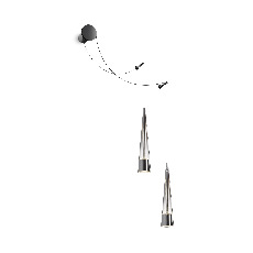 Настенный светильник (бра) Sintesi 3000К 24Вт P090WL-L24CH3K