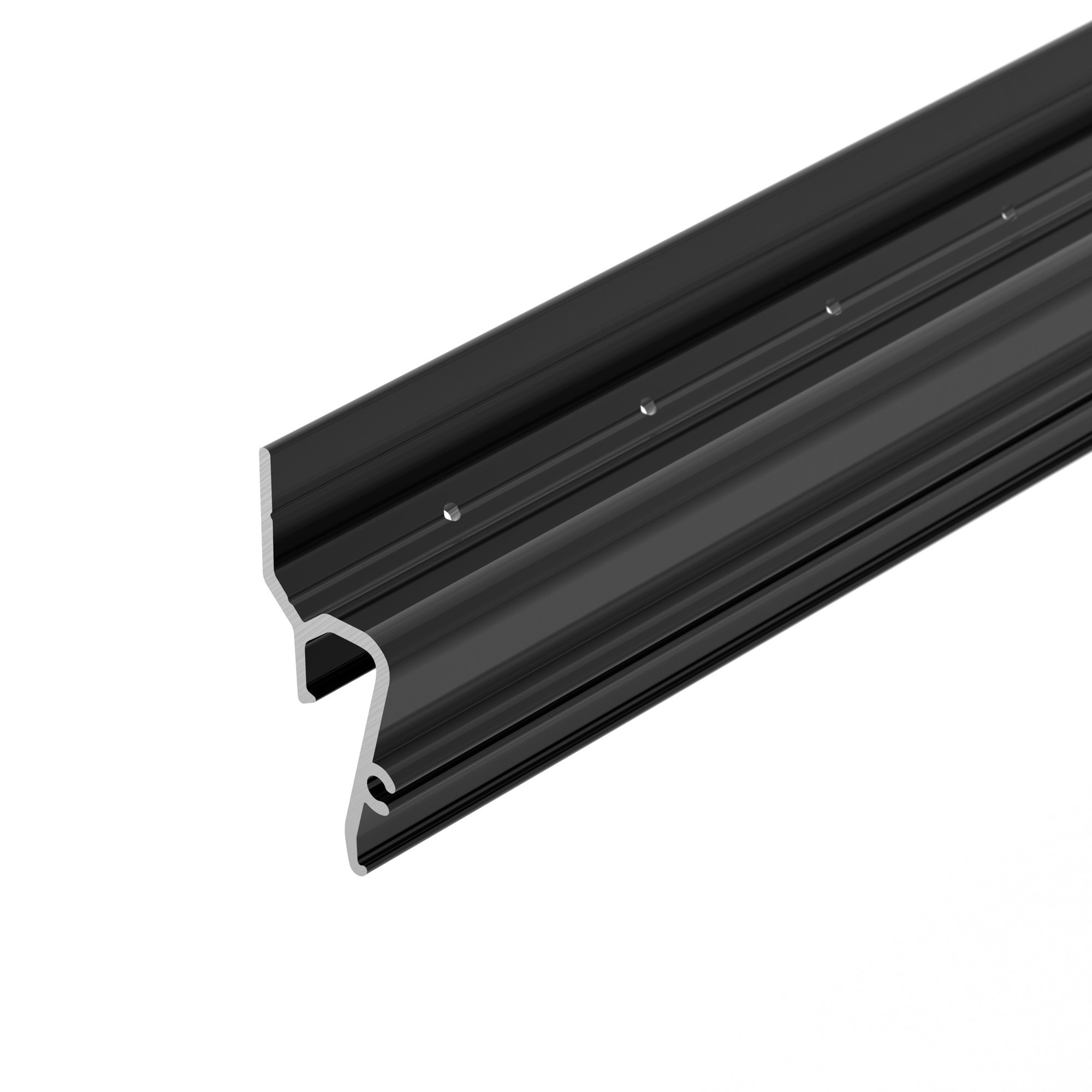 Профиль STRETCH-SHADOW-TECH-VENT-2000 BLACK (A2-DELTA) (Arlight, Алюминий) алюминиевый профиль ниши скрытого монтажа для гкл потолка alm 11681 pl b 2m