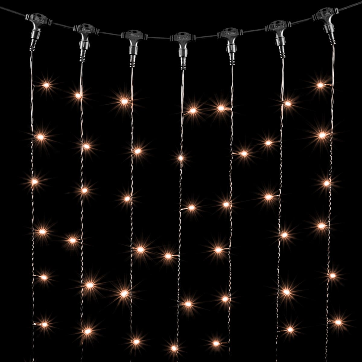 

Гирлянда Занавес 1 x 9 м Экстра Тепло-Белый 220В, 900 LED, Провод Черный ПВХ, IP54, PCL901-11-2EWW