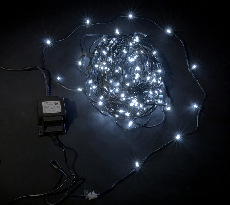 LED-LP-15СМ-100M-12V-W, Светодиод. клип-лайт белый, темный провод