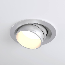 Встраиваемый светодиодный светильник Elektrostandard 9919 LED 10W 4200K серебро 4690389162459