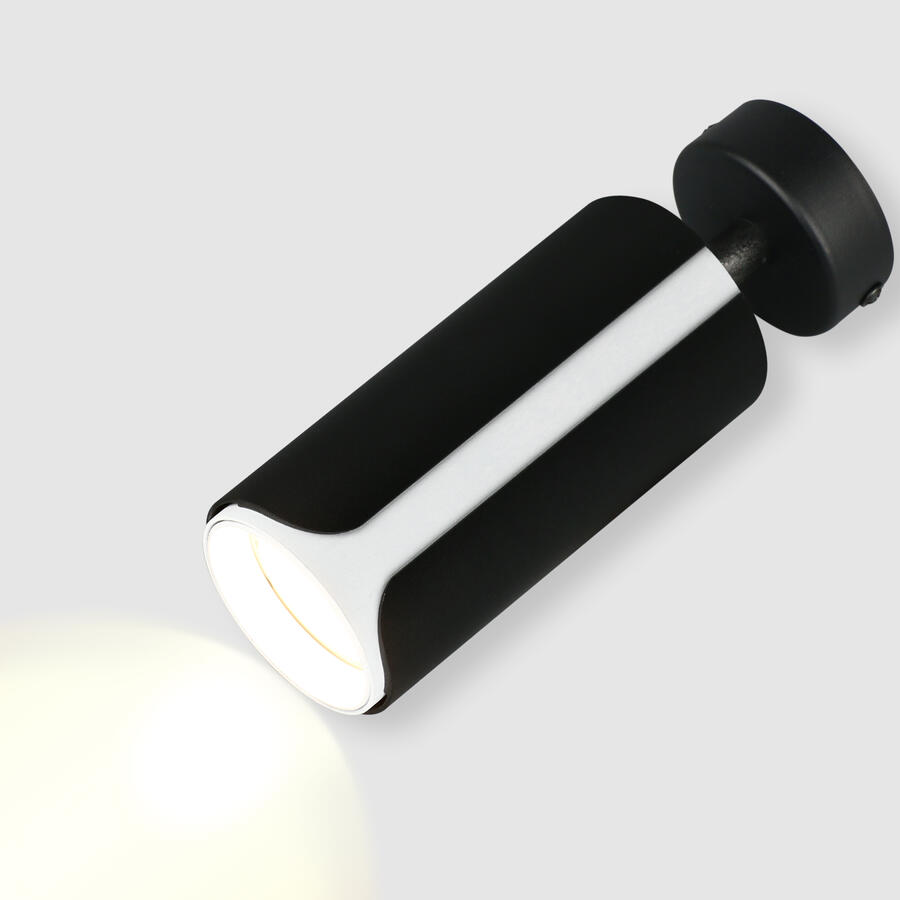 Спот на основании GWL-GU10-M-IP20 Одинарный Черный Белый Монохром 1651₽