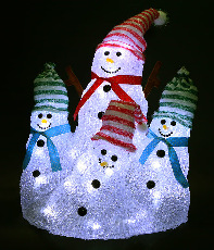 Светодиодные Снеговики 25 x 21 x 25 см Белые 24В, 42 LED, IP54