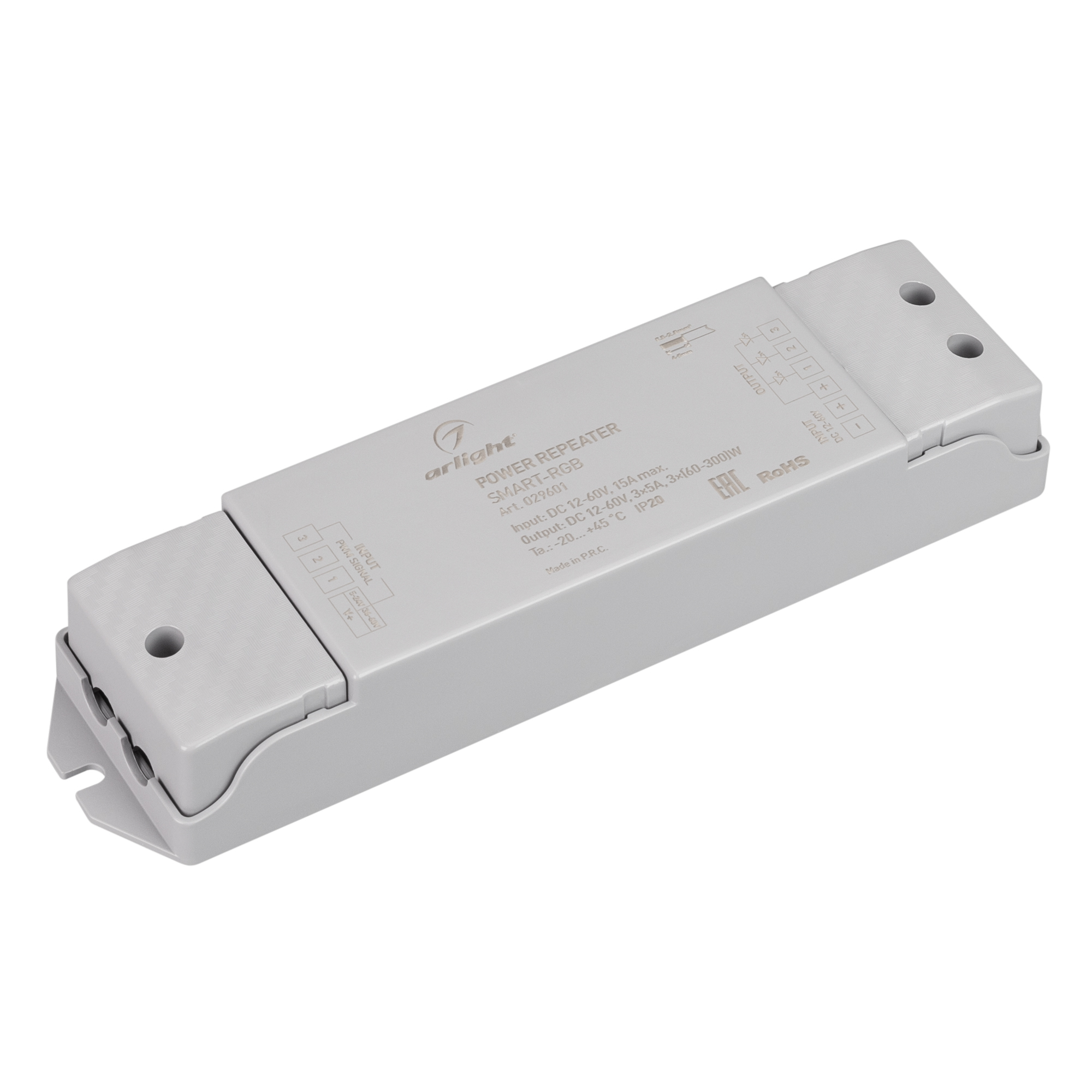 Усилитель SMART-RGB (12-60V, 3x5A) (Arlight, -) сетевой фильтр gosund smart plug p1 3 розетки с заземлением 65x40 мм 1 м 3680 вт белый
