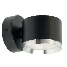 Светильник настенный Feron HL4598 Barrel DUET 12W, 230V,GX53, черный + хром IP20