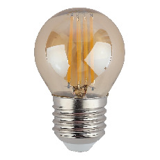 Лампа светодиодная филаментная ЭРА E27 7W 4000K золотая F-LED P45-7W-840-E27 gold Б0047019