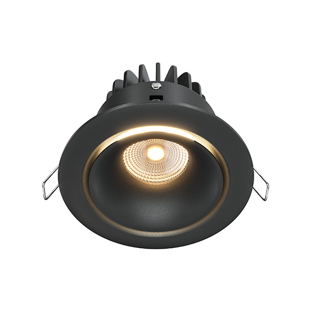 Встраиваемый светильник Yin 3000K 1x12Вт 60° Dim Triac DL031-L12W3K-D-B пирсинг в ухо кольцо крестик с цепью d 15мм чёрный