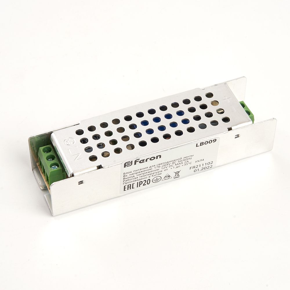 Трансформатор электронный для светодиодной ленты 36W 12V (драйвер), LB009 FERON трансформатор электронный для светодиодной ленты 150w 12v драйвер lb009 feron