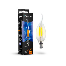 Лампа светодиодная филаментная Voltega E14 6W 2800К прозрачная VG10-CW1E14warm6W-F 7017