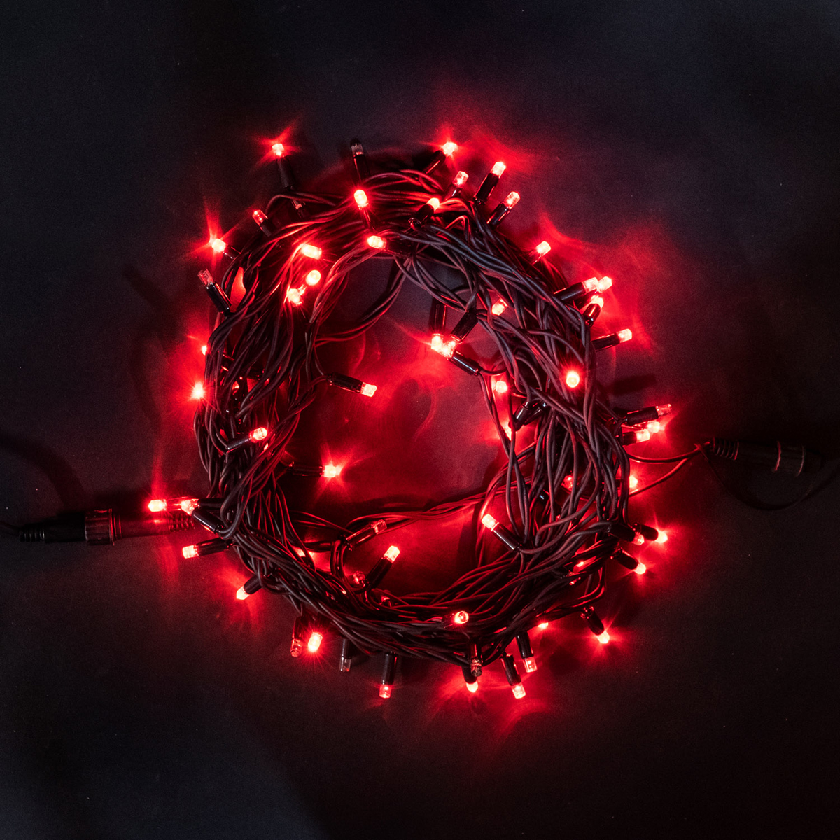 

Гирлянда Нить 10м Красная 24В, 75 LED, Провод Черный Каучук, IP54, LL75-1-1R