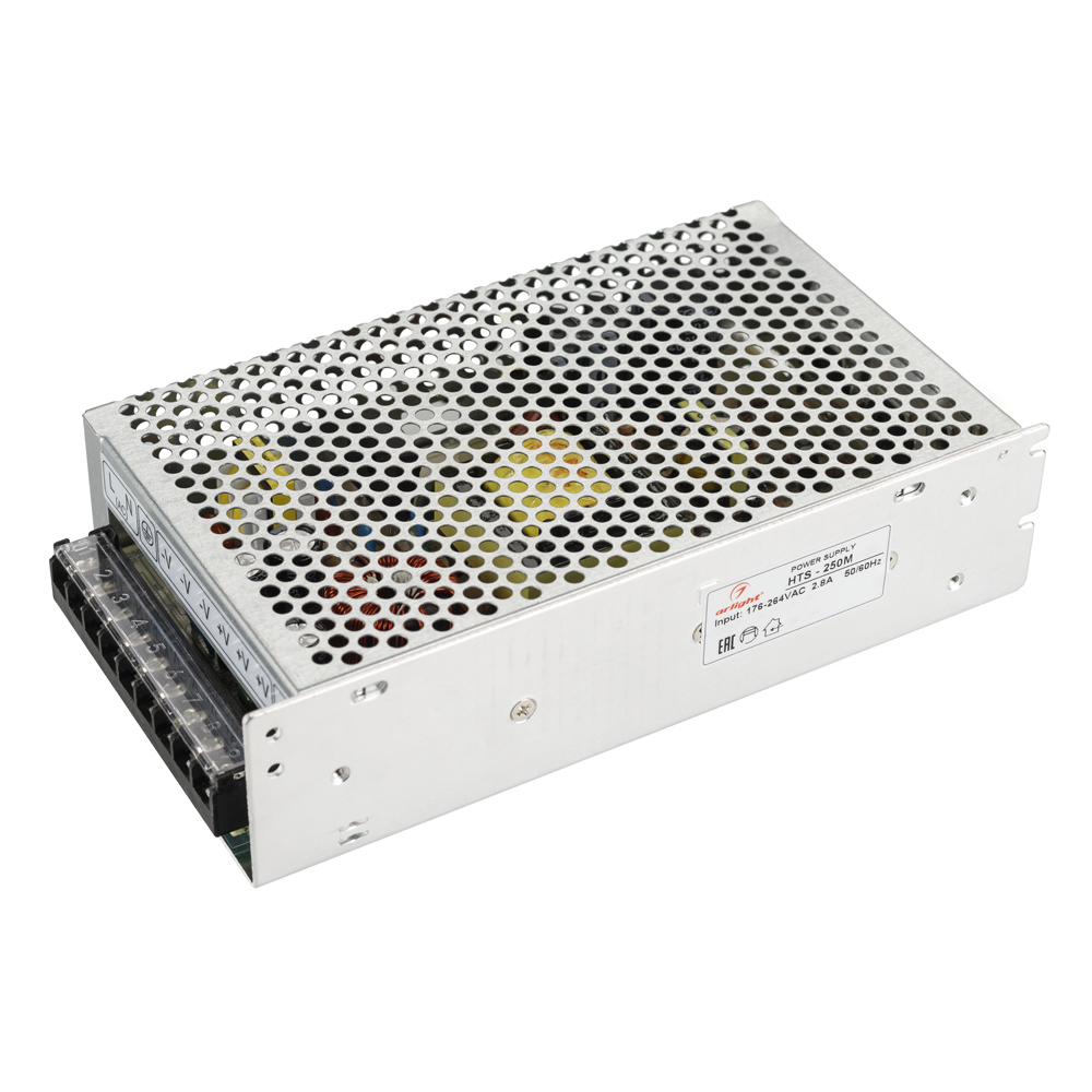 Блок питания HTS-250M-24 (24V, 10.5A, 250W) (Arlight, IP20 Сетка, 3 года) клей для блоков волма блок 25 кг