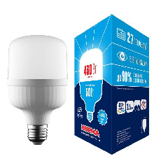 Лампа LED сверхмощная Volpe E27 50W 4000K матовая LED-M80-50W/4000K/E27/FR/NR UL-00006791