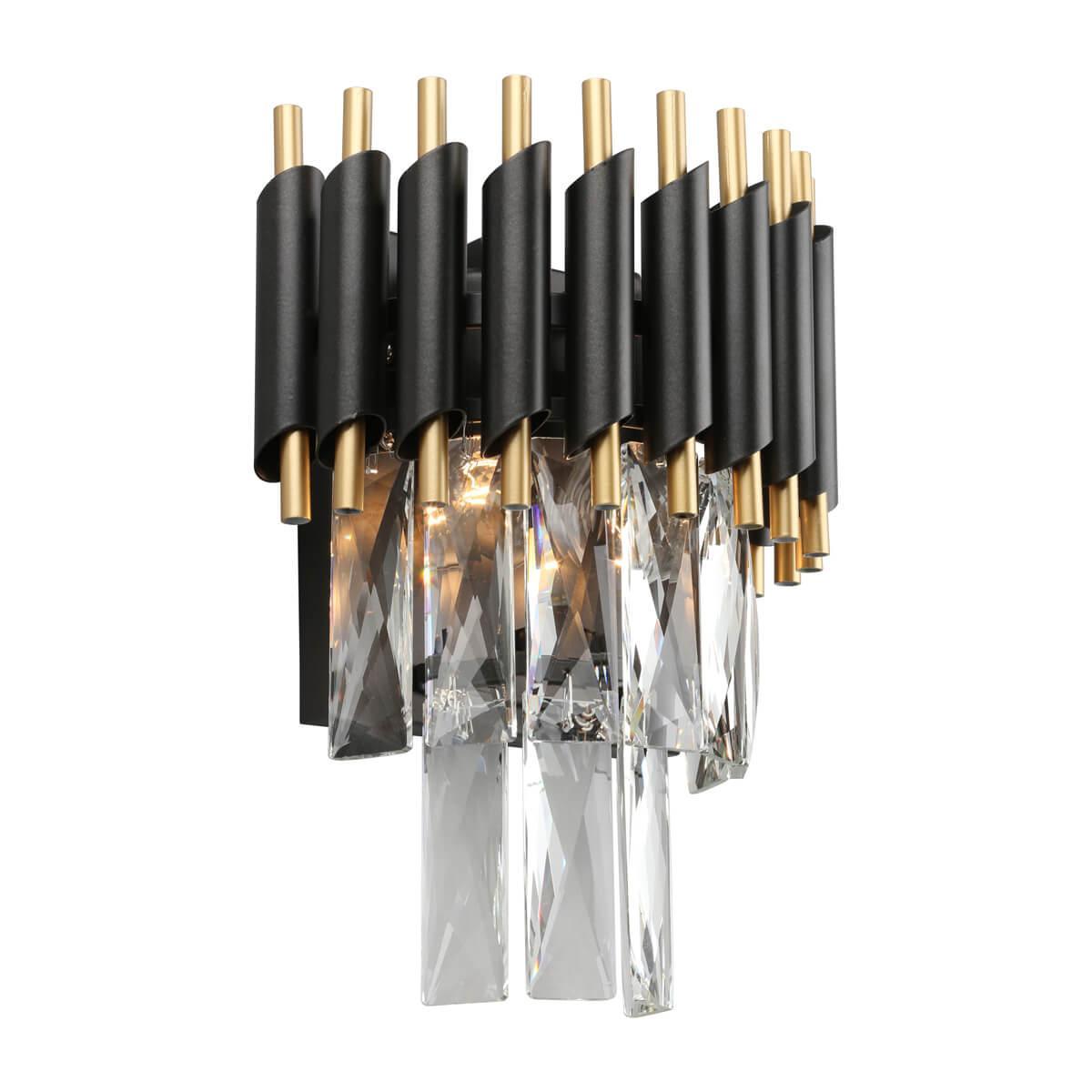 Настенный светильник Omnilux Corleone OML-69801-02 декоративная планка арабеска длина 350 см ширина 7 см чёрный лак