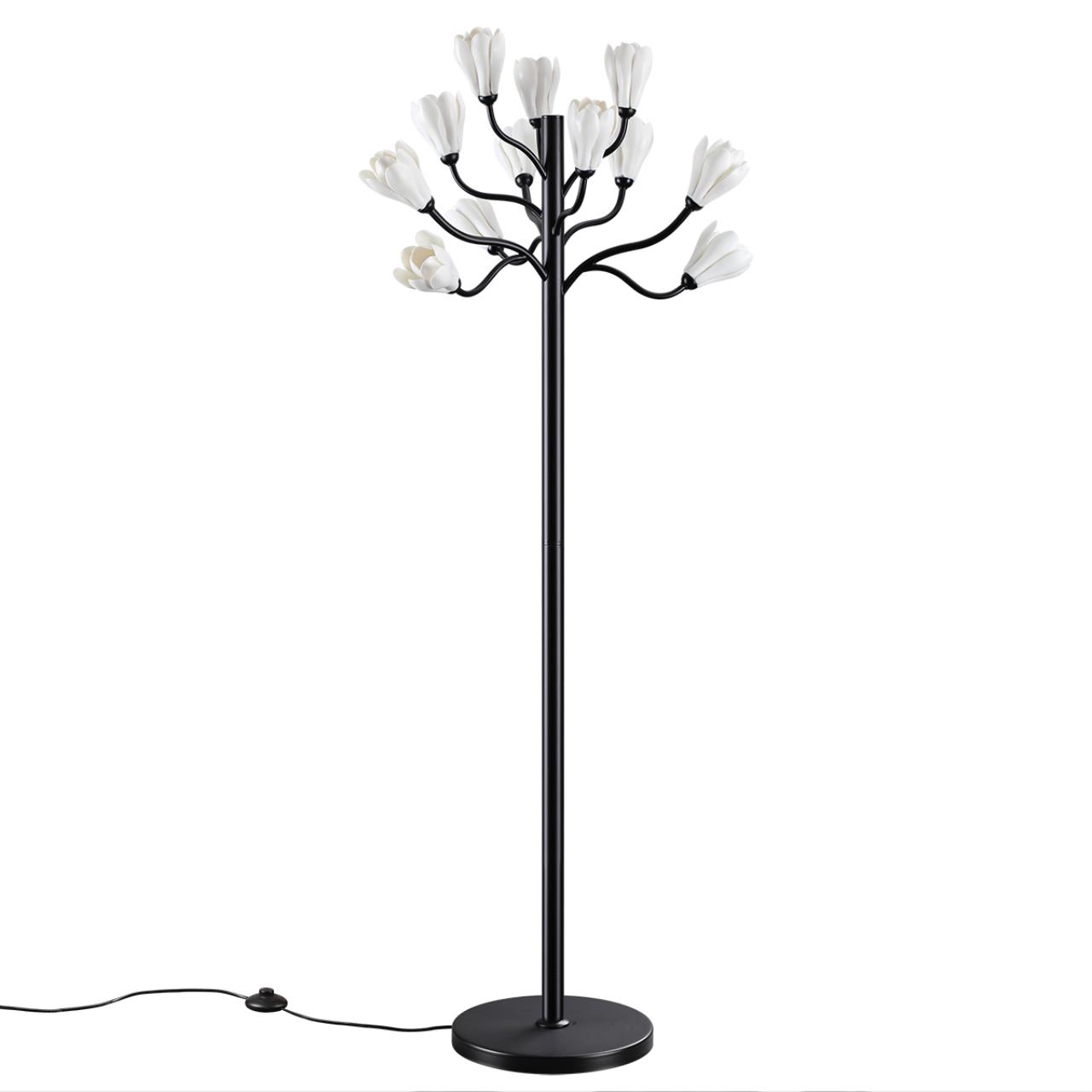 509012F MODERN ODL25 561 черный матовыйбелыйфарфор Торшер G4 LED 125W GARDI 84567₽