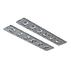 Коннектор прямой 2шт Exility встраиваемый серый TRA034C-42S