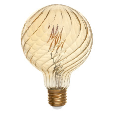 Лампа светодиодная GLS Золотая волна GLDEN-G95S-GW-8-230-E27-2700, золотая, E27, 2700 К, 661402