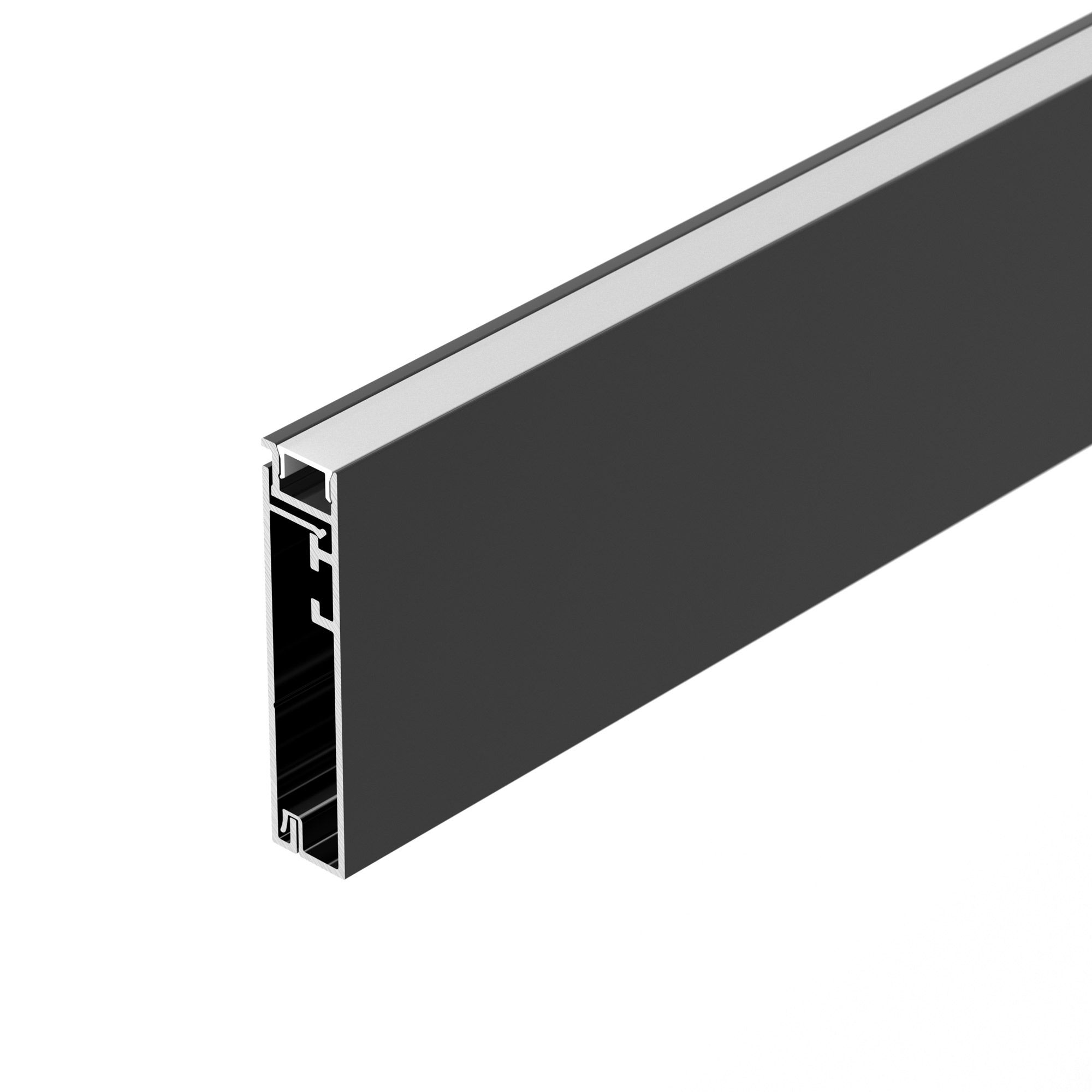 Профиль PLINTUS-H55-2000 BLACK (Arlight, Алюминий) экран arh power w35 f 2000 clear pm arlight пластик